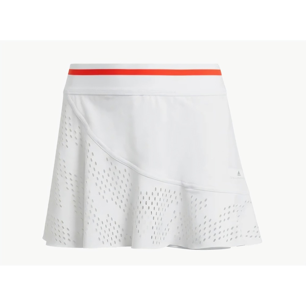 Adidas Stella McCartney Momentum Tennis Skirt Skort White Red Stripe M